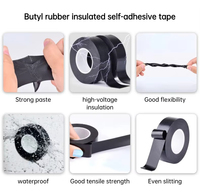 Ruban adhésif auto-fusionnant en caoutchouc butyle acrylique haute tension, étanche et antistatique pour équipements électriques extérieurs et scellement de cartons