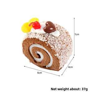 Frutta Artificiale in PU Bais per Torte Arrotolate, Modelli di Dessert, Magneti da Frigorifero, Oggetti di Scena per Fotografia, Stampaggio a Iniezione - Product Image 5
