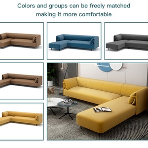 Modern Luxury PU Leather 3 Seater Convertible Office <b>Sofa</b> Set for Home Office & Hospital Use - Product Image 2