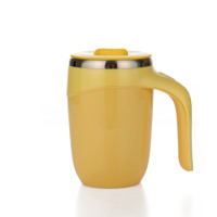 Pas de déversement, Double paroi en plastique 16oz bouteille d'eau potable 500ml tasse de voyage de café