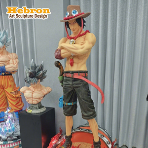 Vente d'usine, prix bas, figurine d'<span class=keywords><strong>action</strong></span> de personnage d'anime grandeur nature, statue Luffy One Piece, statue Ace, statue Luffy - Product Image 1