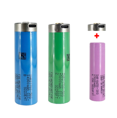 Custom Logo 18650 30Q 3000mAh 15A Type C Flashlight Battery Lithium Ion Pack with Personalised Design