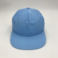 5 Panel Blanco Polyester Nylon Snapback Hoed Baseball Caps Custom Logo Met Verstelbare Gesp