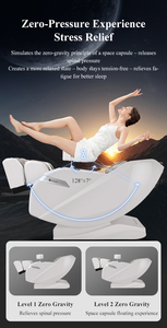 Fauteuil de massage électrique de luxe, 9 techniques de massage, 5 vitesses, 3 largeurs, rouleau chauffant pour les pieds, utilisation à domicile - Product Image 3