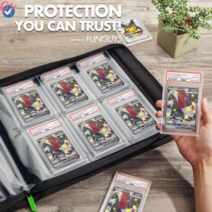 Q Y New Products Hot Sale Graded Card Binder Holds 60 <b>PS</b> a Slabs Premium Trading Card Binder for 6-Pocket Graded Card Binder - Product Image 6