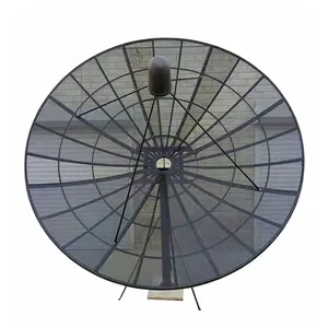 Antena prime de malha hdtv, 2.4m/240cm, prato de foco c/ku com montagem de pólo