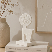 Ensemble de sculptures géométriques abstraites en céramique nordique Jossin pour table console, étagère et décoration intérieure
