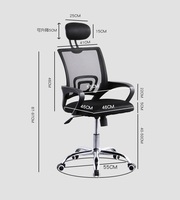 DLC-B602 vente en gros meilleur bureau de travail ergonomique chaise de bureau stable à hauteur réglable confortable rotation de 360 degrés facile