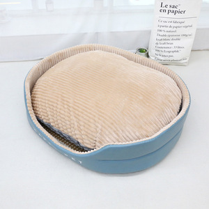 Wholesale Faux Fur Solid Pattern Polyester Plush <b>Sofa</b> Dog Bed for Dogs - Product Image 6