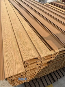 Panneaux muraux poncés de première génération Panneaux muraux décoratifs Décoration en <span class=keywords><strong>bois</strong></span> Mur extérieur Composite <span class=keywords><strong>bois</strong></span>-plastique Grille extérieure - Product Image 5