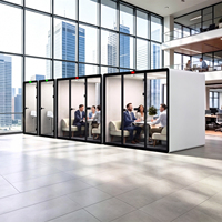 Cabines acoustiques modulaires et amovibles pour bureau, cabine insonorisée pour enregistrement vocal, espace privé pour bureau ouvert
