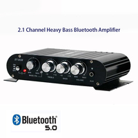 Mini amplificateur de puissance, amplificateur audio multifonctionnel 12V pour voiture et maison, amplificateur stéréo professionnel Hi-Fi pour voiture