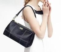 Nouveau Sac à Bandoulière en Cuir Grainé pour Femme 2026, Sac Croisé de Luxe avec Surpiqûres Contrastées, Minimaliste Toutes Saisons