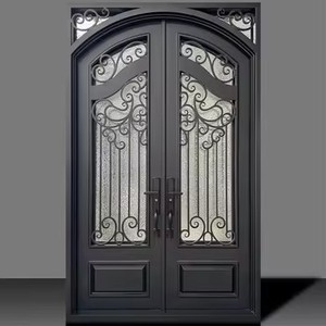 <span class=keywords><strong>Porte</strong></span> en fer forgé martelé TECHTOP - Design floral et traitement anti-corrosion - Product Image 4