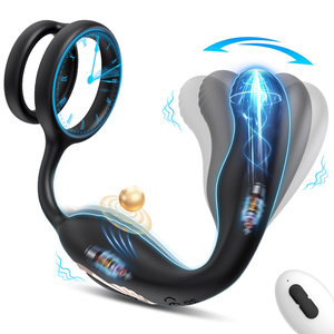 Masseur de prostate, vibrateur anal, jouets sexuels masculins pour hommes, <span class=keywords><strong>plug</strong></span> anal gay, jouets pour adultes, <span class=keywords><strong>plug</strong></span> anal pour femmes, télécommande, 7 modes de vibration - Product Image 1