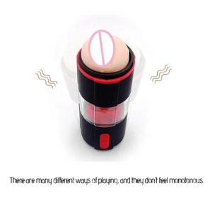 2020 Stroker doble vibración USB recargable hombre lamiendo masturbación Copa masturbador juguetes sexuales - Product Image 5