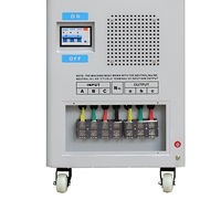 Régulateur de tension triphasé entièrement automatique 15 KVA avec technologie SVC à commande par servomoteur à enroulement en cuivre, écran LCD, 50 Hz