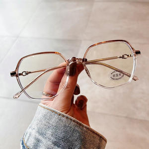 Gafas Qianai con Montura Cuadrada Irregular T4-30109 TR90, Anti Luz Azul, Unisex, Lentes de PC Extra Anchas - Product Image 2