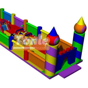 Aangepaste Commerciële Opblaasbare Spel Thema Park Springkasteel Obstakel