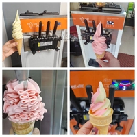 Machine à Glace Verticale de Haute Qualité avec Écran Tactile LCD, Machine Commerciale à Trois Parfums