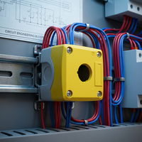 Fabricant – Boîtier de bouton-poussoir d'urgence étanche monophasé 220 V CA 5 A IP65 1NO/1NC 220 V CA