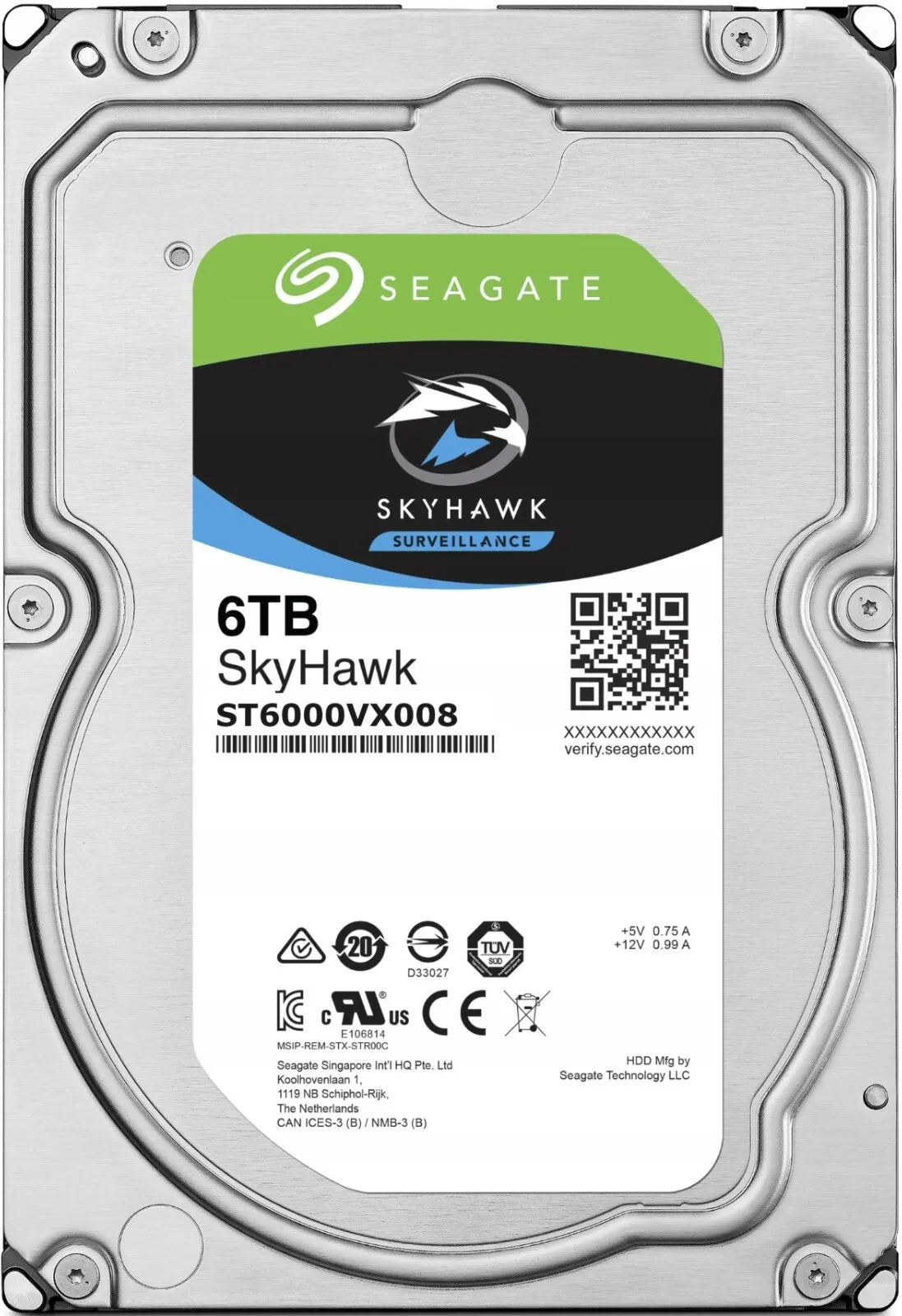 Sea Gate ST6000VX008 6TB HDD - Reliable Internal Storage