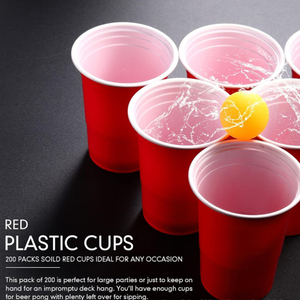 Tazza usa e getta di plastica tazza di plastica rossa blu tazza di plastica rosa tazze di birra <span class=keywords><strong>Pong</strong></span> - Product Image 5