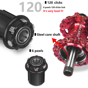 RUJIXU <span class=keywords><strong>Hub</strong></span> rem cakram sepeda gunung, <span class=keywords><strong>MTB</strong></span> baja 32 lubang dengan 6 pelatuk tertutup 5 bearing untuk 8/9/10/11/12 kecepatan - Product Image 3