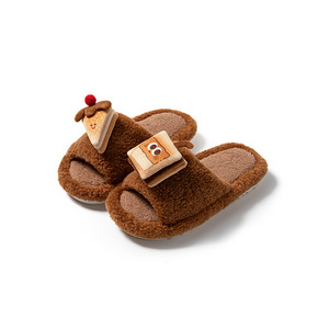 Wholesale New Products PVC Sole Hairy Slippers for Home Use Plush Cartoon Slippers With Factory Best - Product Image 6
