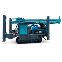 Foreuse hydraulique 300B 300m pour puits d'eau, machine de forage sur chenilles 6.8T, pompe à engrenages 85kW pour travaux de forage en eau profonde