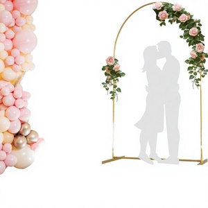 Arche de mariage moderne en fer de 2,2 m, simple, durable et écologique, avec housse de support <span class=keywords><strong>pour</strong></span> cérémonie de mariage, fête d'anniversaire, ou événement <span class=keywords><strong>pour</strong></span> bébé - Product Image 5