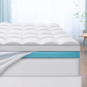 ที่นอนท็อปเปอร์เมมโมรี่โฟมแบบสองชั้น ขนาด 4 นิ้ว พร้อมชั้นเมมโมรี่โฟมผสมเจล 2 นิ้ว และชั้นไมโครไฟเบอร์เย็นสบาย 2 นิ้ว - Product Image 1