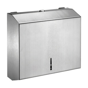 Distributeur de <span class=keywords><strong>papier</strong></span> <span class=keywords><strong>toilette</strong></span> mural verrouillable en acier inoxydable nickelé, écologique et moderne, pour usage commercial - Product Image 1