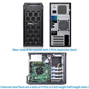Servidor Mini Torre <span class=keywords><strong>Dell</strong></span> PowerEdge <span class=keywords><strong>T140</strong></span> T340 Usado y Reacondicionado, Intel Xeon E-2124 DDR4, en Stock, Venta al Por Mayor - Product Image 3