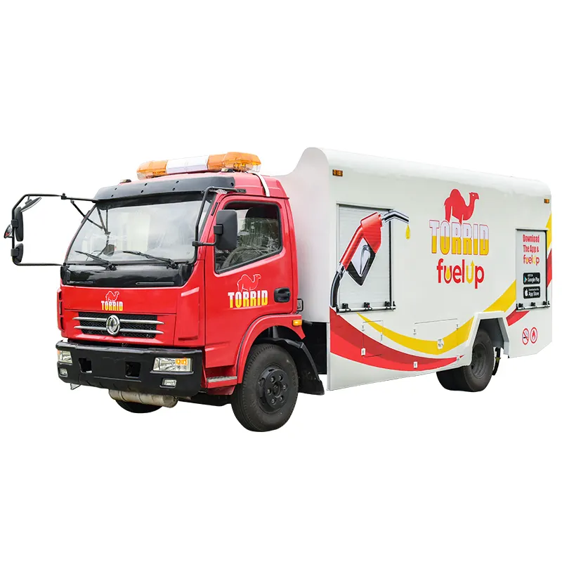 Dongfeng truk tangki bahan bakar mini, truk pengiriman bahan bakar mini 5000liter