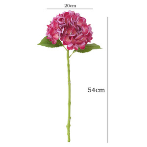 Fiore di Ortensia Artificiale Realistico di Alta Qualità 54cm <span class=keywords><strong>Blu</strong></span> Verde <span class=keywords><strong>Rosa</strong></span> per Composizioni Floreali Decorazioni Matrimoniali - Product Image 6