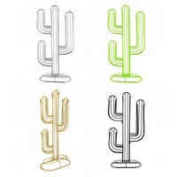 Distributeur de capsules de café Nespresso en métal à pièces double face avec support de rangement pour dosettes de café Cactus Design
