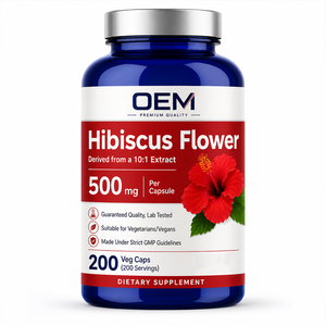 Oem Blood Pressure Support <b>Capsules</b> Hawthorn <b>Garlic</b> Olive Leaf Hibiscus Cardiovascular Circulation Health Supplement - Product Image 1