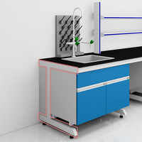 Mesas de Laboratorio con Resina Fenólica para Microbiología, Mesas de Laboratorio con Gabinete, Marca Cartmay Science