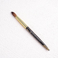 Pinceaux à ongles en métal Dragon, taille américaine, personnalisés, 100% Kolinsky, ovales, à poils bouclés, pour acrylique # 10 # 12 # 14 # 16 # 18