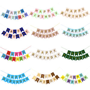 Drapeau <span class=keywords><strong>de</strong></span> fête d'anniversaire en papier <span class=keywords><strong>de</strong></span> l'usine Huaien - Product Image 2