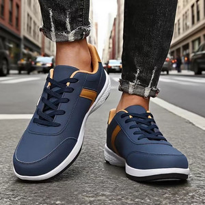 Lightweight Men's Casual <b>Sneakers</b> Outdoor Warm Men's Running Shoes Winter Sports Shoes Lace-up Walking Shoes Anti-slip <b>Sneakers</b> - Product Image 5
