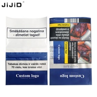 Sac à cigarettes anti-odeur JIJID en gros, pochette à tabac à rouler à la main, emballage de tabac avec fermeture éclair