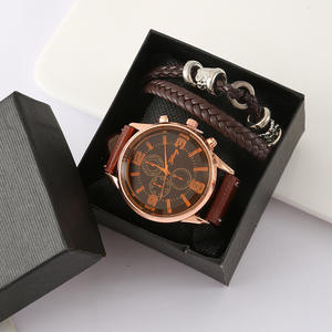 Set de Regalo Empresarial Transfronterizo: Reloj, Pulsera y Caja de Regalo - Souvenir para el Día <span class=keywords><strong>del</strong></span> Padre y el Día <span class=keywords><strong>del</strong></span> Hombre M2847 - Product Image 4