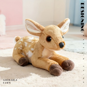 Peluche réaliste fauve et tachetée super douce, jouet animal en peluche, décoration créative pour la forêt, prix d'usine en gros - Product Image 1