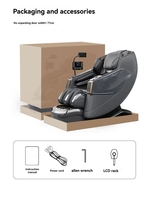 Kursi Pijat Zhipin 4D Full Body Zero Gravity Portabel Lipat Mewah Elektrik Shiatsu Recliner AI Intelligent Scanner Massage