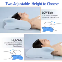 Oreiller de lit en mousse à mémoire de forme pour colonne cervicale orthopédique médicale pour un sommeil bon et profond