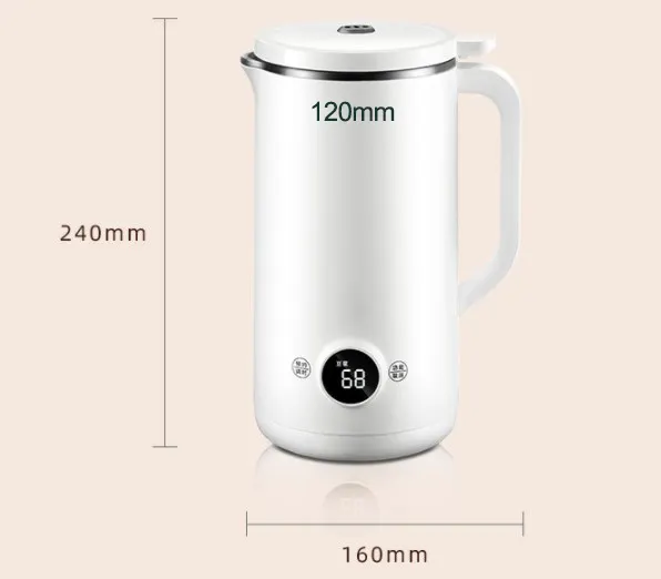Trendy elektrikli yüksek hız 660ml mini soya sütü blender suyu meyve çayı maker isıtma temizleme fonksiyonu çin fiyat toptan