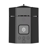Nouvelle tête de chicha électronique rechargeable Squrre Type C sans charbon 10000 mAh portable avec système Bluetooth et éclairage LED