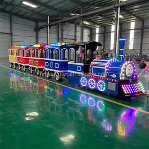 Tren Turístico Personalizado, Locomotora de Vapor Eléctrica sin Rieles, Tren de Madera para Niños en Venta para Parques Temáticos y Jardines - Product Image 4